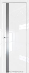Дверь Profil Doors 106LK цвет Белый люкс кромка ABS в цвет с 4-х сторон стекло Lacobel Серебро Матлак