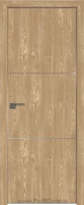 Дверь Profil Doors 102ZN цвет Каштан Натуральный кромка Матовый Алюминий с 4-х сторон
