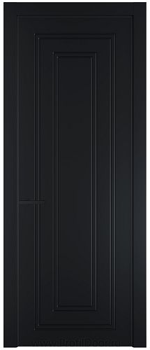Дверь Profil Doors 28PE цвет Блэк кромка Черный матовый RAL9005