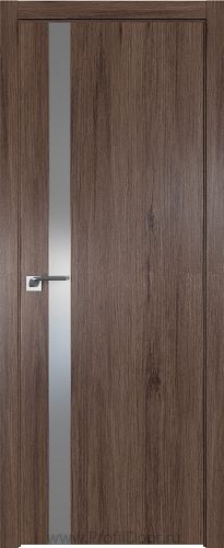 Дверь Profil Doors 106ZN цвет Салинас Темный кромка ABS в цвет с 4-х сторон стекло Lacobel Серебро Матлак