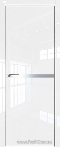 Дверь Profil Doors 11LK Глянец Белый люкс кромка алюминиевая Матовая