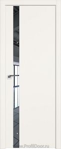 Дверь Profil Doors 106E цвет ДаркВайт кромка ABS в цвет с 4-х сторон стекло Зеркало
