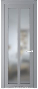 Дверь Profil Doors 2.7.2PD цвет Смоки (RAL 870-02) стекло Матовое