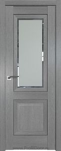 Дверь Profil Doors 2.88XN Грувд Серый стекло Square Матовое