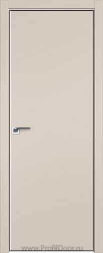 Дверь Profil Doors 1E цвет Санд кромка BLACK EDITION с 4-х сторон