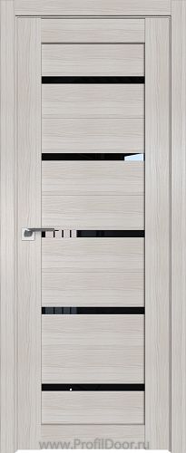 Дверь Profil Doors 7X цвет Эш Вайт Мелинга стекло Черный Триплекс