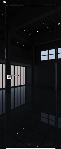 Дверь Profil Doors 1LK Черный люкс кромка алюминиевая Матовая