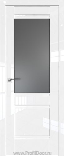 Дверь Profil Doors 2L цвет Белый люкс стекло Графит